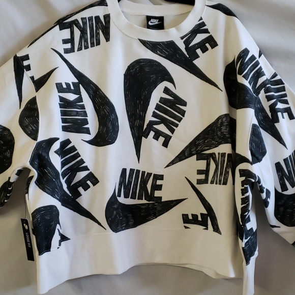 Nike | Tops | Nike Allover Print Fleece 